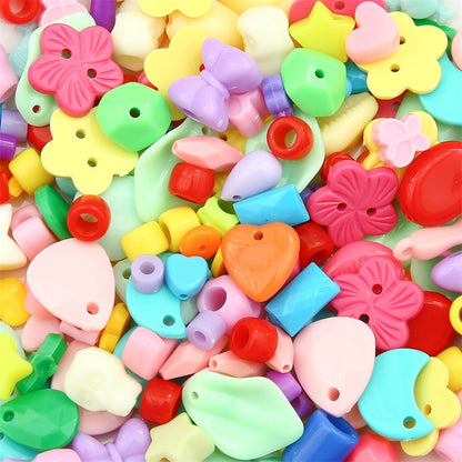 Mixed Style Acrylic Beads Colorful Hearts Bows Gems Assorted 22