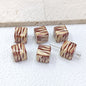 Colorful Leopard Print Acrylic Square Beads 14mm 50pcs 8