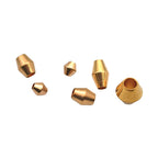 Brass Rhombus Barrel Metal Beads 3-8mm Smooth Finish 100pcs 4