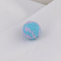 Rhinestone Round Clay Beads 16mm Golf Pattern Bubblegum 10pcs 15
