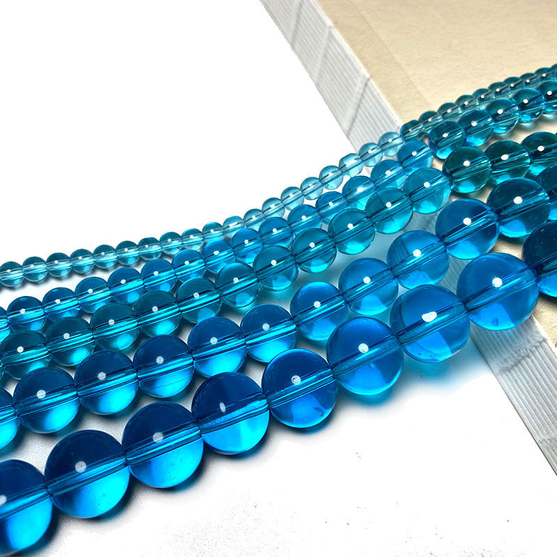 Colored Transparent Round Glass Beads 12mm Assorted Colors 31pcs 4