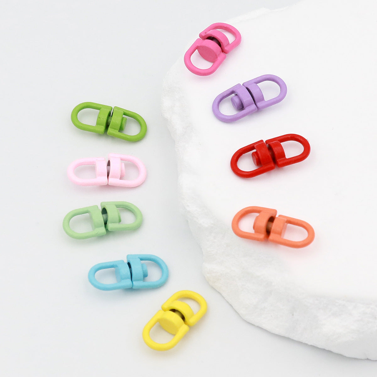 Painted Alloy Swivel Double End Clasp Connectors 19mm 100pcs 4