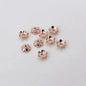 Brass Flower Bead Caps 6/8/10mm Six-Petal 100pcs 7