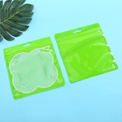 Hello Kitty and Apple Shaped Top Seal Zip Lock Plastic Bags 100pcs 13.5x13.5 15x16cm 7