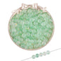 Transparent Frosted Glass Beads 8mm Delicate Gold Flecks 50pcs 12