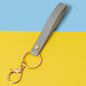 PU Leather Wristlet Keychain with Golden Clasp Multiple Colors 9