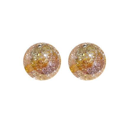 Colored Crackle Round Acrylic Beads 16mm Glossy Translucent 100pcs 5