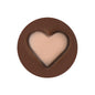 15mm Heart Silicone Beads Multi Color Layered Two Tone Matte 50pcs 13
