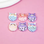 Plating Sanrio Series Cookies Resin Beads Pastel Frosted 10pcs