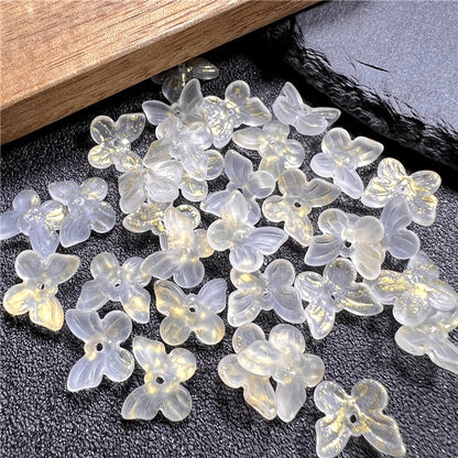 Czech Glass Beads Butterfly 11mm Gradient Purple Blue Green 50pcs 11