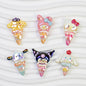 Ice Cream Character Resin Beads Glossy Pastel Colors 20pcs