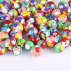 Dopamine Resin Beads 12/14/16mm Colorful Glossy 50pcs