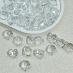 Clear Fox Head Glass Beads 14mm Transparent Playful Design 25pcs 3