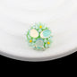Cat Eye Bubblegum Beads 16mm Triple Flower Cluster Pastel 6pcs 8