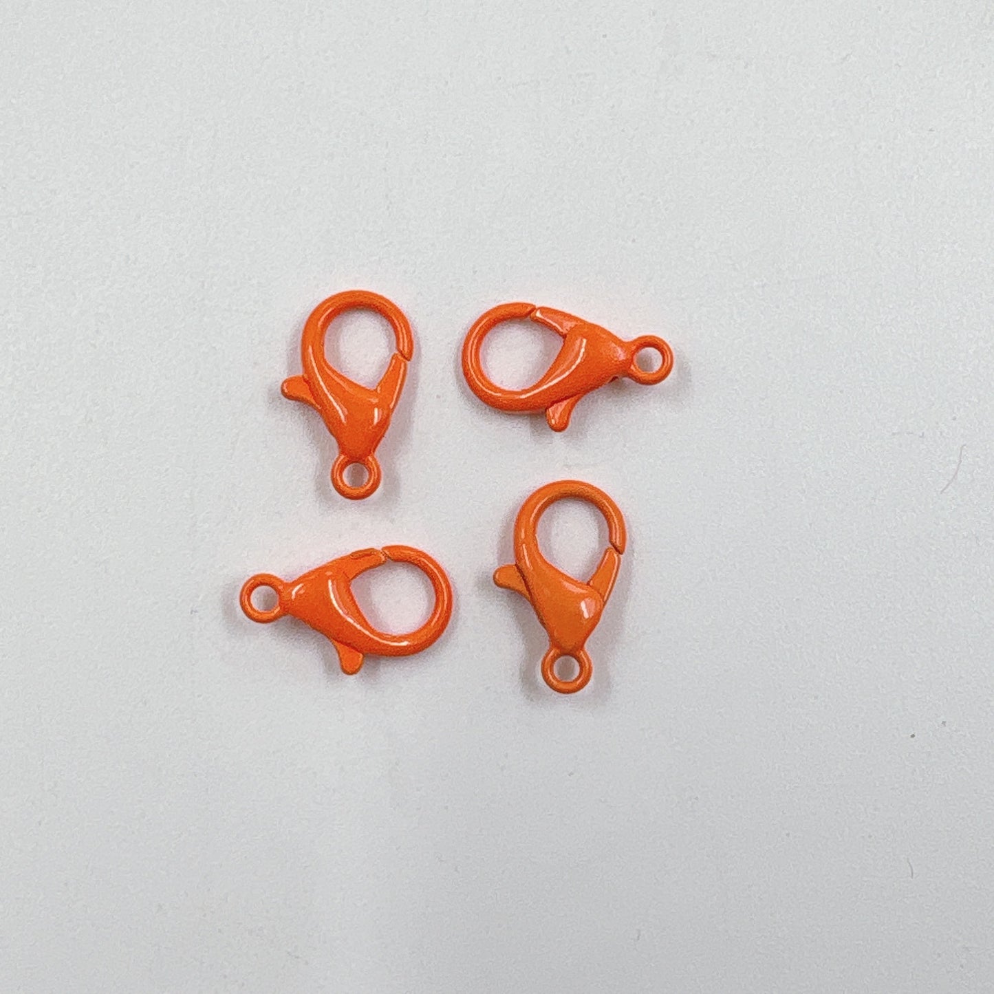 Zinc Alloy Lobster Clasp Keychain Findings 12mm Baking Painted 100pcs 16