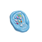 Hand Painted Oval Bouquet Acrylic Beads 28mm Colorful Floral 10pcs 4