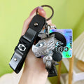 Heavy Metal Dinosaur Keychain PVC Robotic Futuristic Design 5