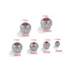 Stainless Steel Round Metal Beads 3-10mm Color Retaining Knife Grain 20pcs 6