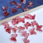 Czech Glass Beads Butterfly 11mm Translucent Purple Blue Pink 50pcs 20