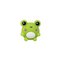 Silicone 3D Focal Beads Frog Smiling Front Facing 20pcs 6