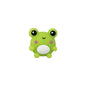 Silicone 3D Focal Beads Frog Smiling Front Facing 20pcs 6