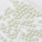 Pearl Round Glass Beads 10mm Luminous Mixed Colors 40pcs 6
