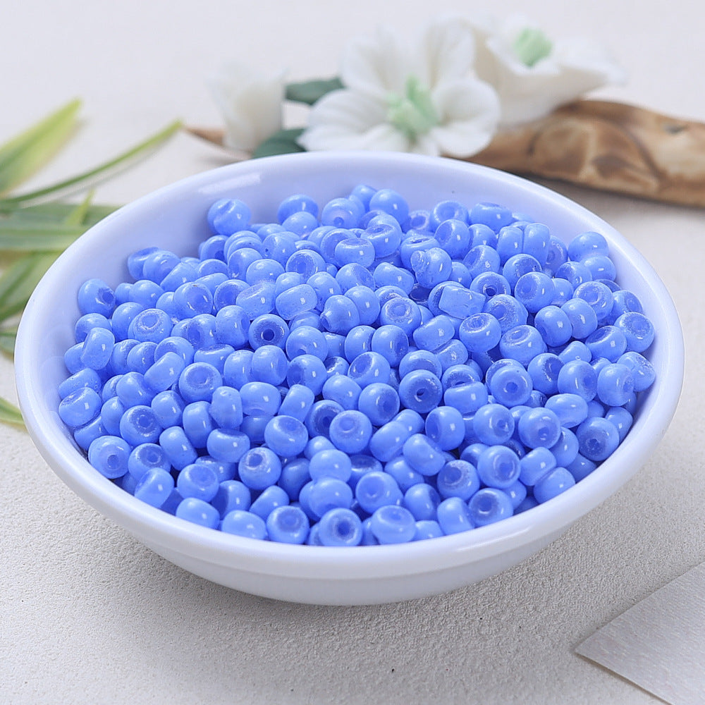 Glass Donut Spacer Beads 4mm Solid Color 200pcs 9