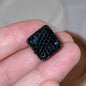 Leopard Print Rhinestone Polymer Clay Beads 14mm Square 15mm Round 10pcs 28