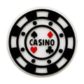 Silicone Focal Beads Casino Chip With Casino Text 20pcs 5