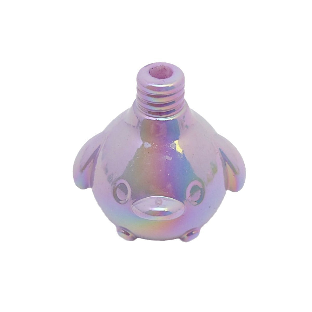 UV Plating Piggy Acrylic Beads 25mm Glossy Colorful 50pcs 5