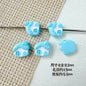 Baking Painted House and Camera Metal Beads 11mm 15mm Pastel Colors 20pcs 8