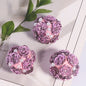 Flower Cluster Clay Beads 20mm Halloween Metallic Pearl Rhinestone 5pcs 4