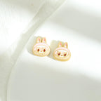 Bunny Metal Beads 12mm Color Retaining Enamel Zinc Alloy 10pcs 3
