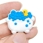 Silicone 3D Focal Beads Soaked Duck Bathtub Bubbles 20Pcs 5
