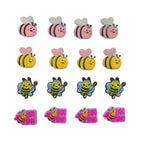 Silicone Focal Beads Small Bees Smiling Faces With Text Bee Mine 20pcs 5