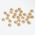 Brass Irregular Ripple Spacer Beads 4-8mm 100pcs 4