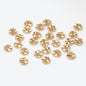 Brass Irregular Ripple Spacer Beads 4-8mm 100pcs 4