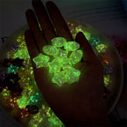 Glow Star Acrylic Beads 20mm UV Plated Cream Colors 10pcs 4