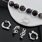 Flower Branch Metal Beads Frame 16mm Botanical Texture Zinc Alloy 10pcs 2