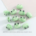 Hand Painted Frog and Puppy Ceramic Beads Glossy Finish 5pcs 6