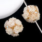 Glow In The Dark Rose Ball Polymer Clay Rhinestone Beads 21mm 6pcs 5