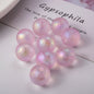 Plating Round Acrylic Beads 16mm Jelly Aurora Ice 50pcs 9