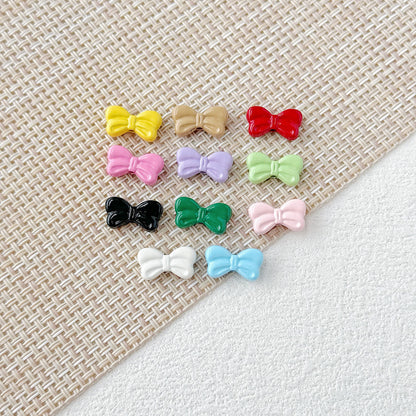 Baking Painted Christmas Tree and Bells Metal Beads 20pcs Festive Colors 15