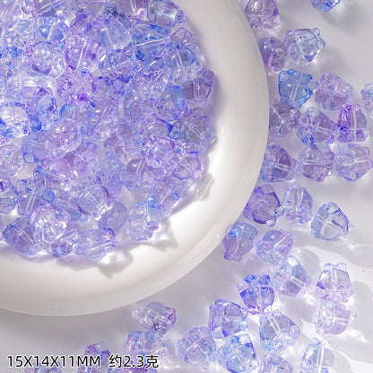Clear Cartoon Cinnamorol Glass Beads 15mm Mixed Colors 50pcs 11