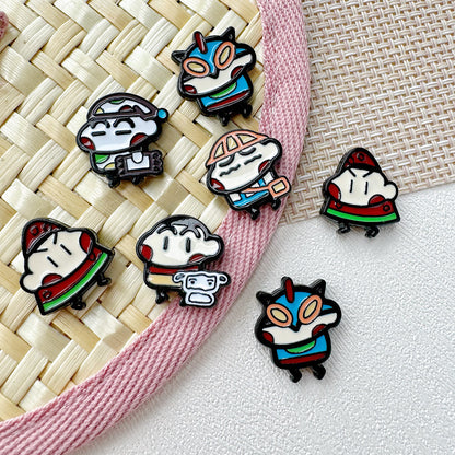 Painted Alloy Metal Beads Crayon Shin-Chan Series 10pcs 4