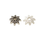 Alloy Flower Bead Caps 7mm Eight-Petals Tibetan 100pcs 2