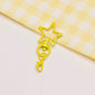 Zinc Alloy Star Keychain Buckles with Mini Lobster Clasps 5cm 20pcs 7