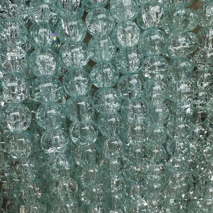 Crackle Round Glass Beads 10mm Explosion Pattern 10 Strands 20