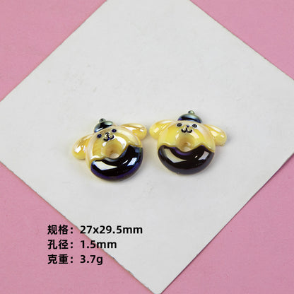 Sanrio Donut Series Resin Beads Playful Glossy Character Design 20pcs 11