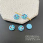 Baking Painted Series Metal Beads Colorful Glossy Alloy 20pcs 29